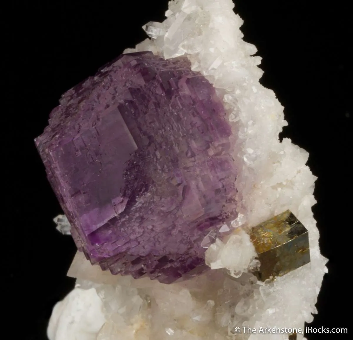 Fluorite (phantom) with Pyrite, Dolomite - image 2