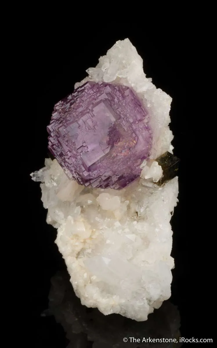 Fluorite (phantom) with Pyrite, Dolomite - image 3