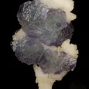 Fluorite (phantoms) on Calcite - image 3