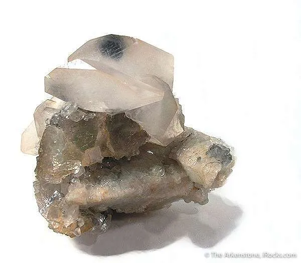 Fluorite Ps. After Calcite With Calcite And Fluorite image