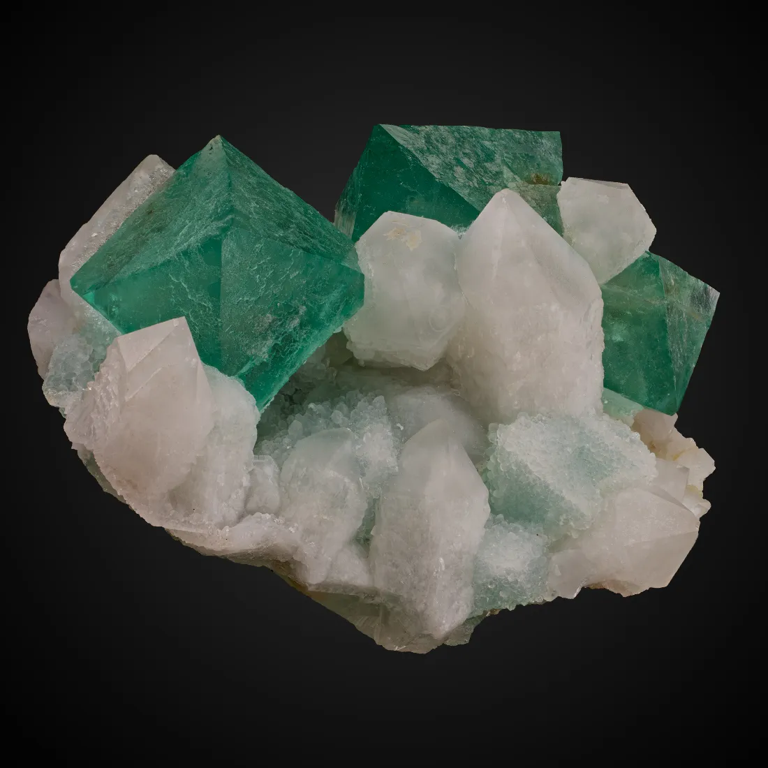 Fluorite, Quartz - image 1