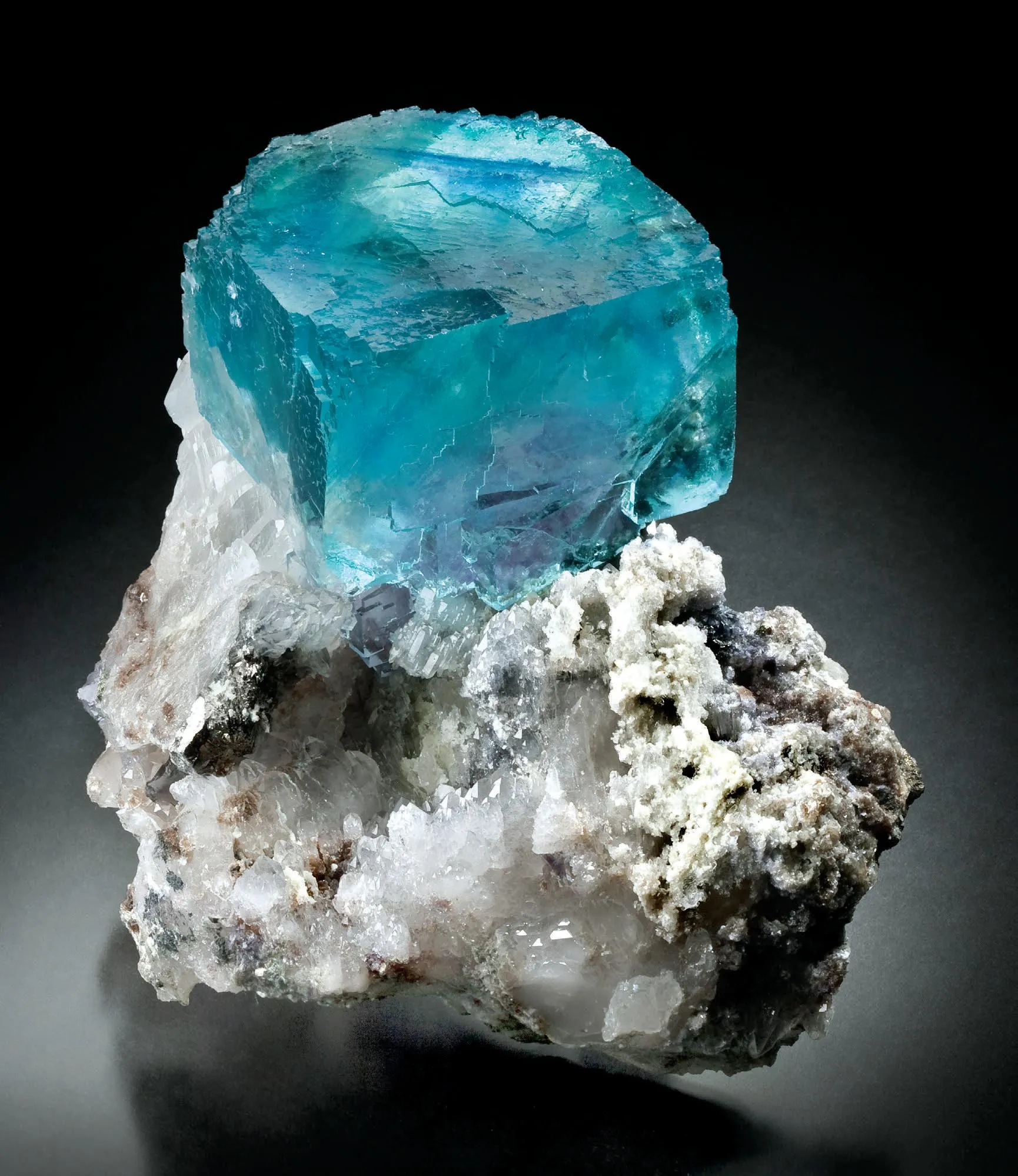 Fluorite, Quartz - image 1