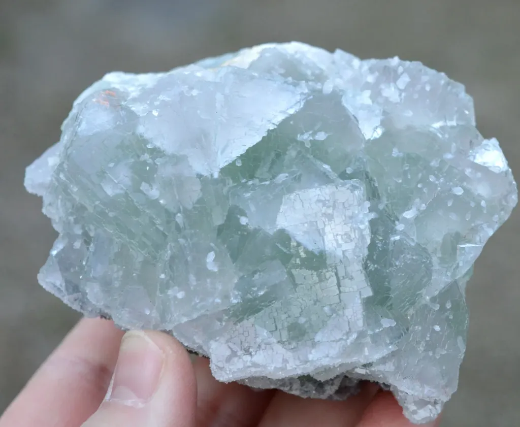 Fluorite & Quartz 815 grams - Fontsante Mine, Tanneron, Var, France image