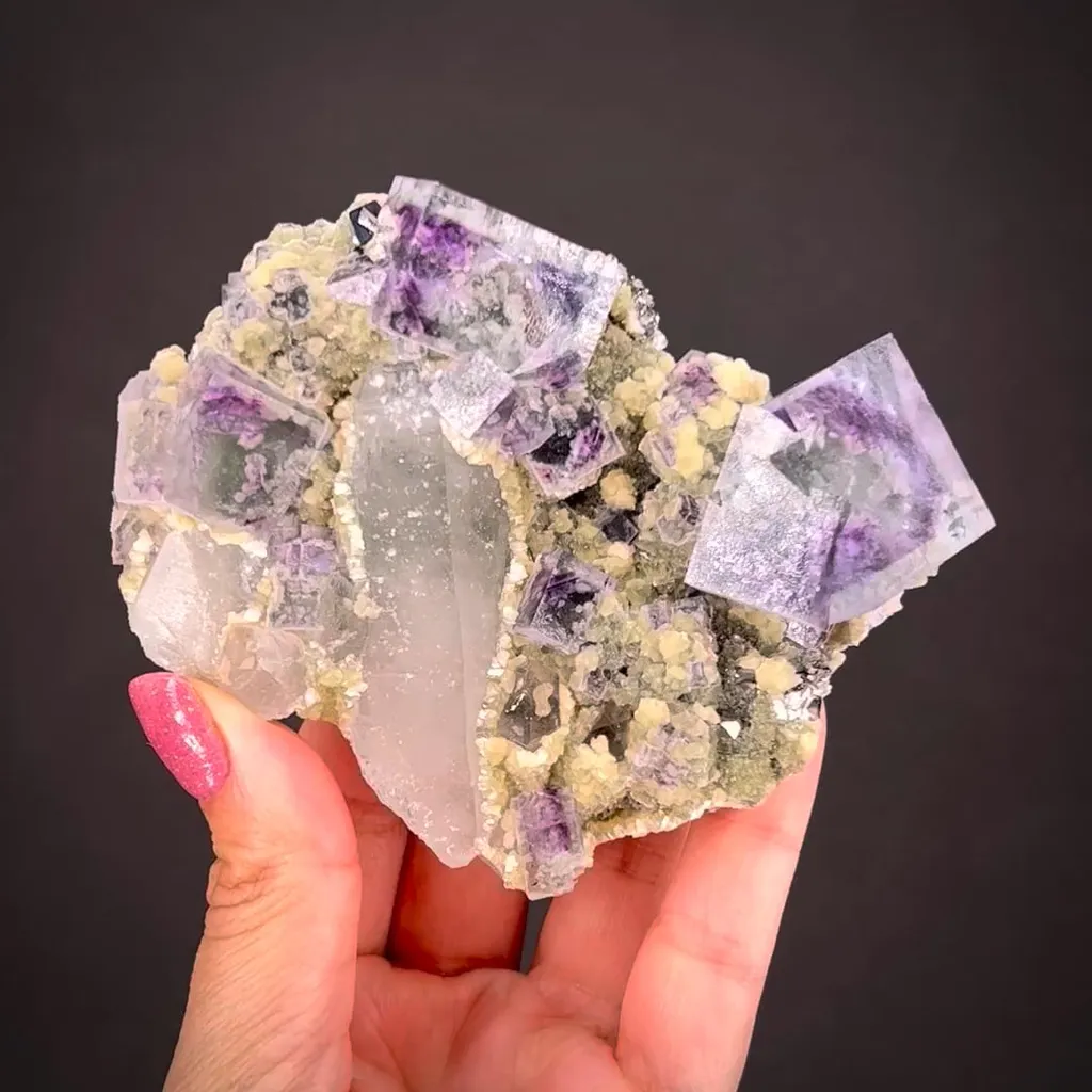Fluorite, Quartz, and Muscovite image