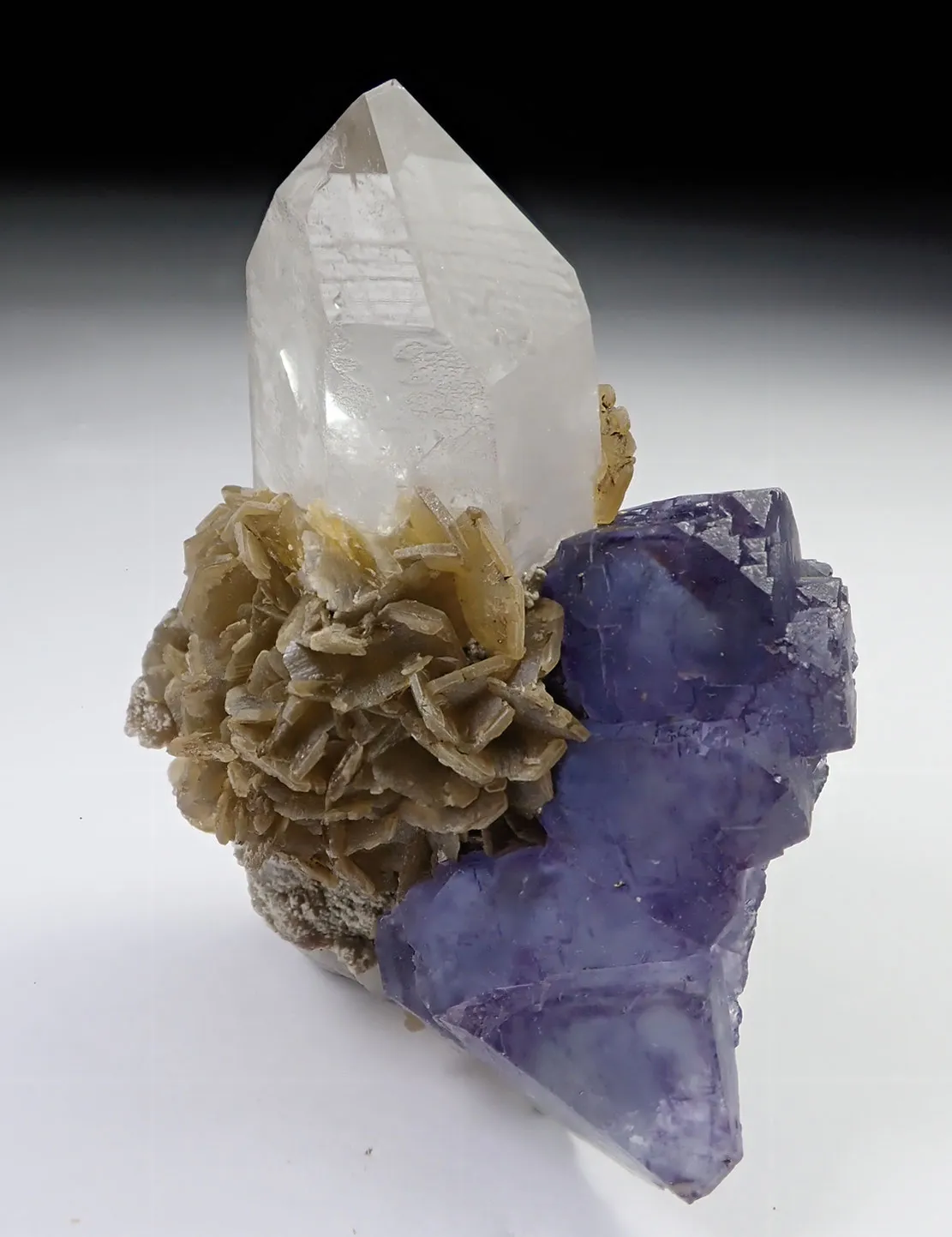 Fluorite, Quartz and Siderite - image 1