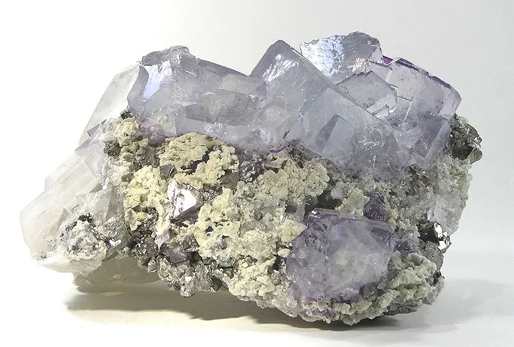 Fluorite, Quartz, Arsenopyrite image
