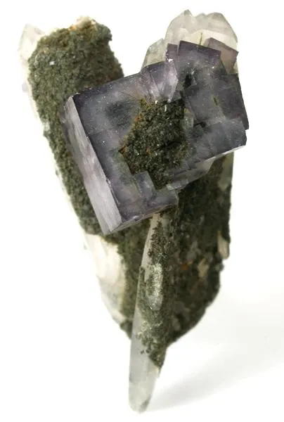 Fluorite, Quartz, Chlorite Group image
