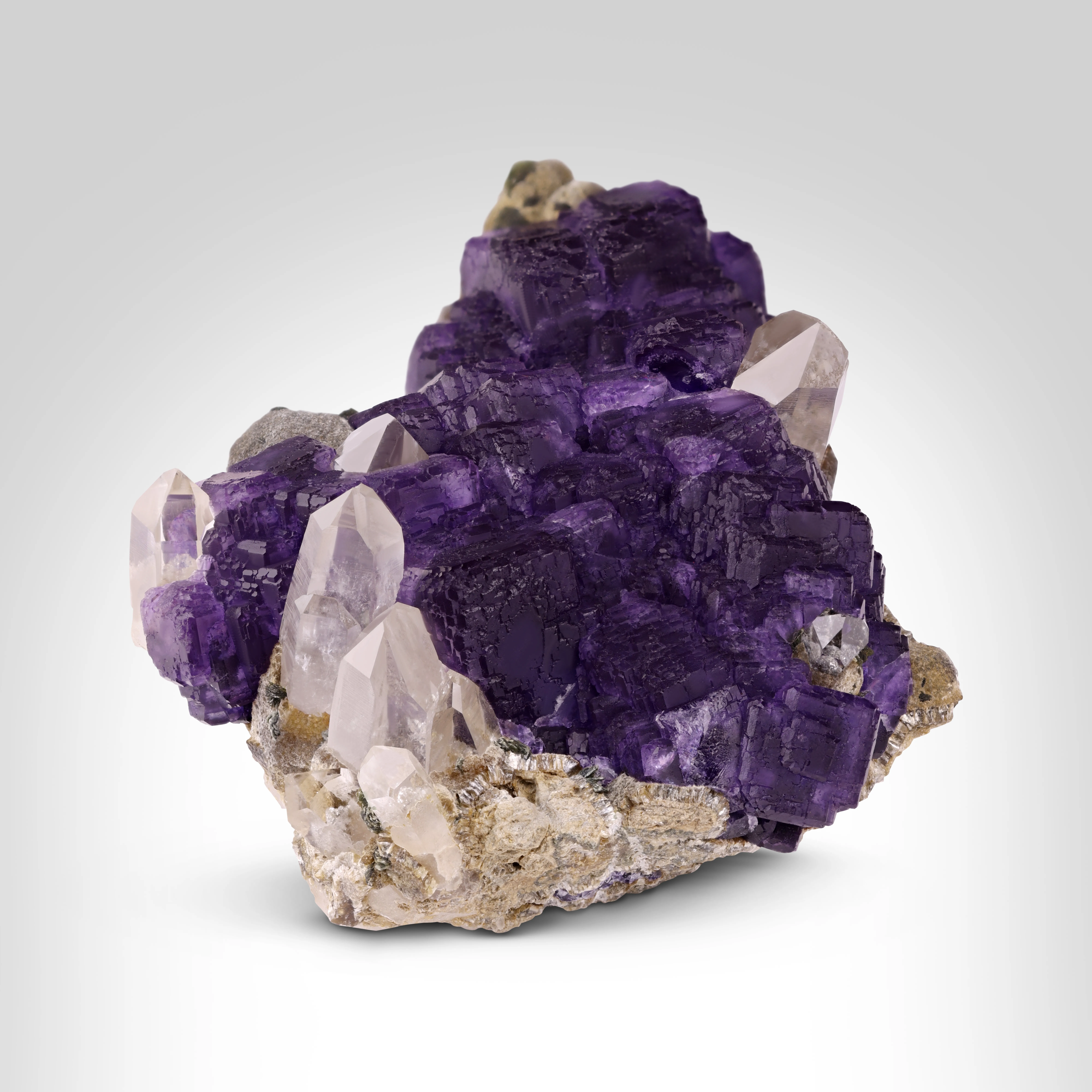 Fluorite, Quartz from Portugal, Panasqueira Mines - image 1