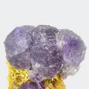 Fluorite & Quartz on Dolomite from China, Hunan, Hengyang, Leiyang Co., Shangbao Mine - image 2