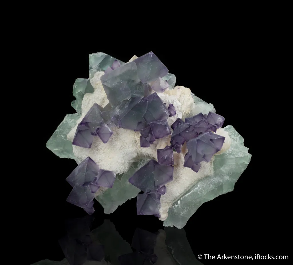 Fluorite, Quartz on Fluorite - image 3