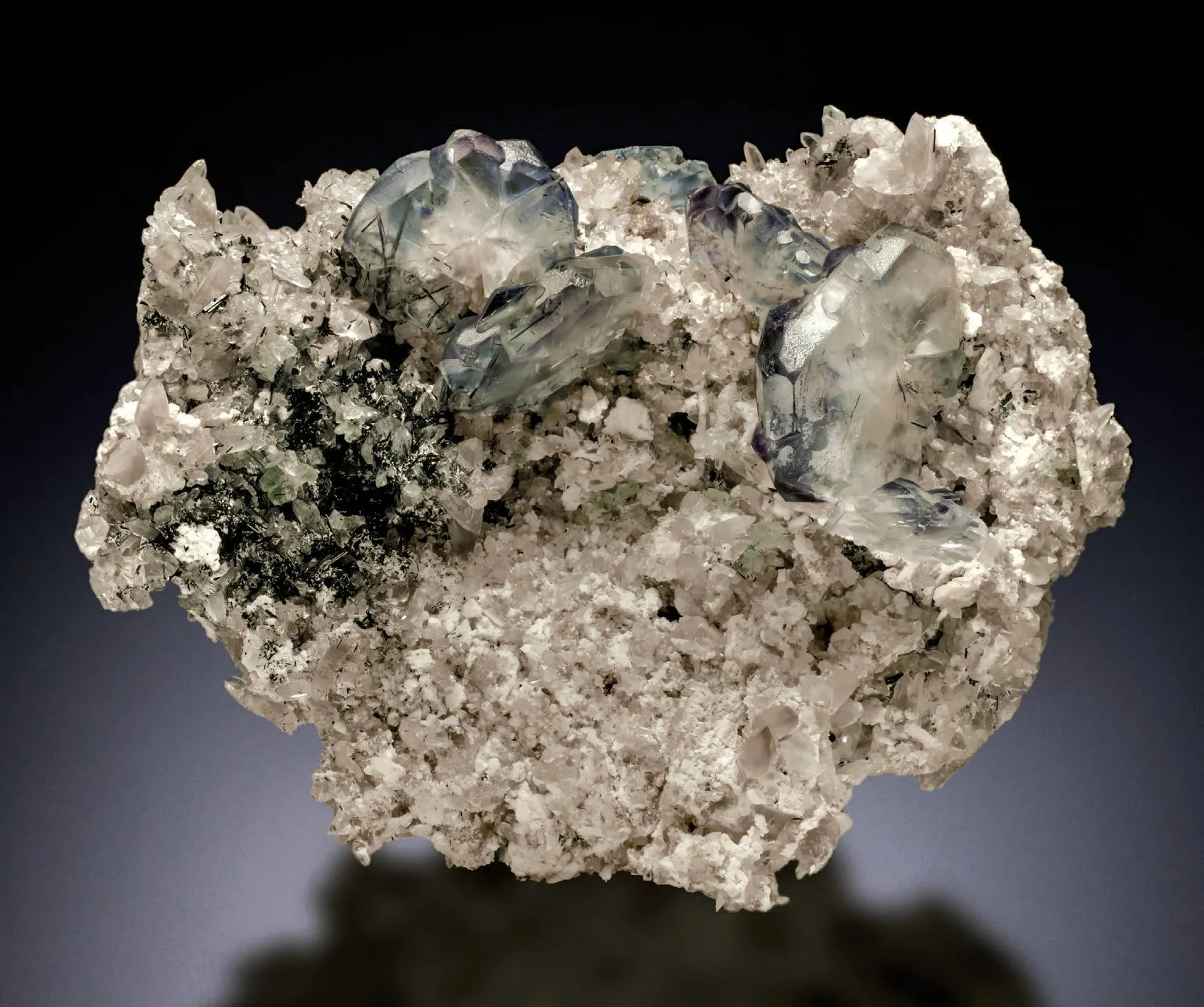 Fluorite, Quartz, Schorl - image 1