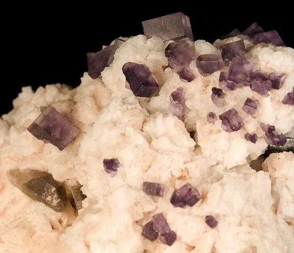 Fluorite, Quartz (Var: Smoky Quartz), Microcline - image 2