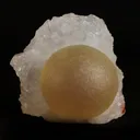 Fluorite (rare botryoidal) on Quartz  Natural Mineral Specimen - image 1