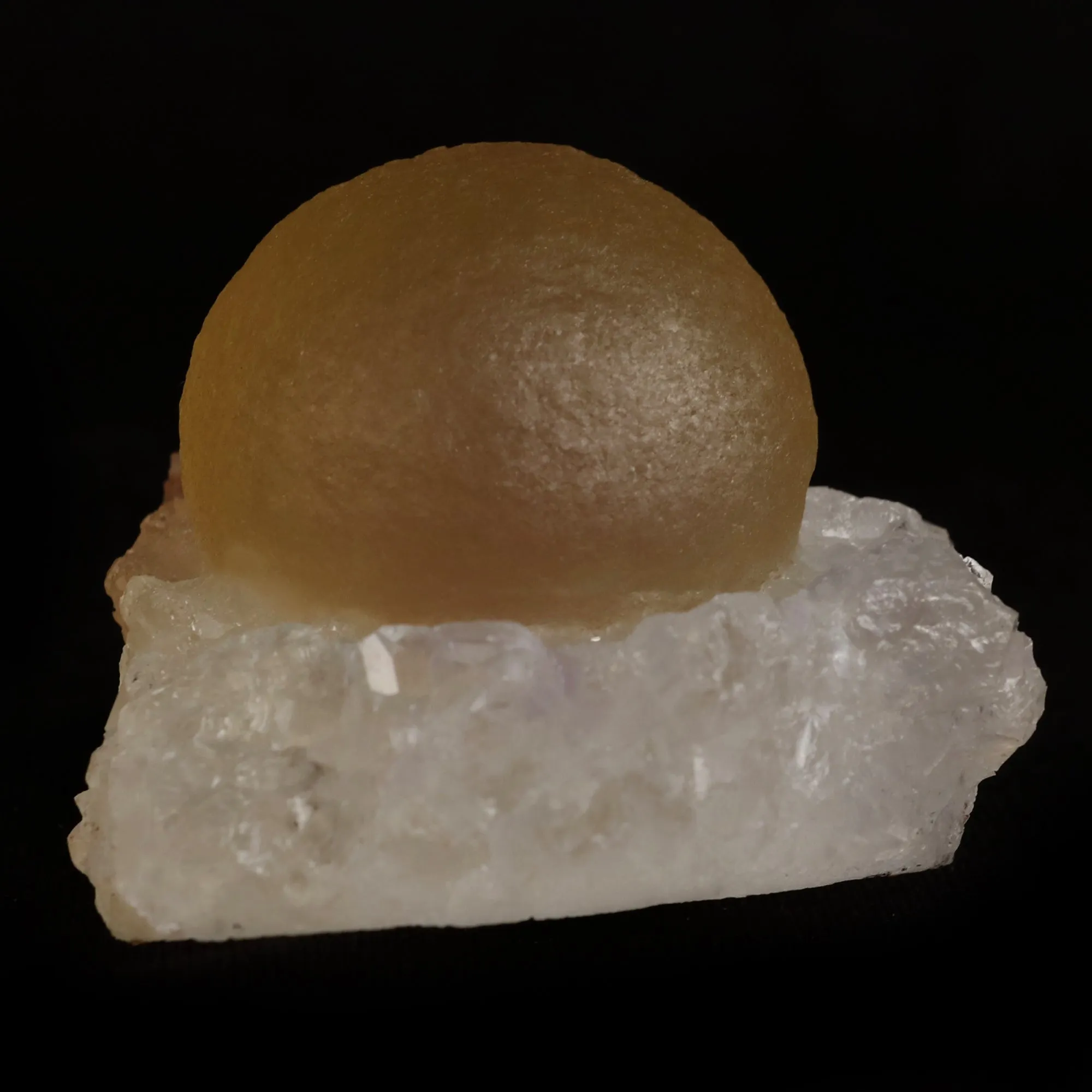 Fluorite (rare botryoidal) on Quartz  Natural Mineral Specimen - image 4