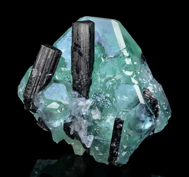Fluorite, Schorl - image 1