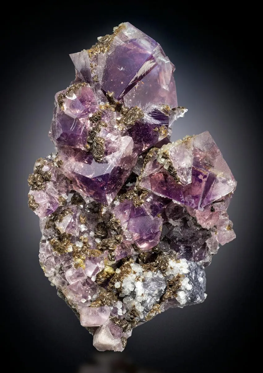 Fluorite, Siderite, Galena, Quartz, Calcite - image 1