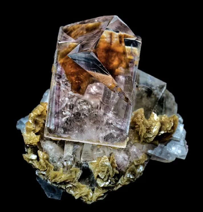 Fluorite, Siderite, Quartz image