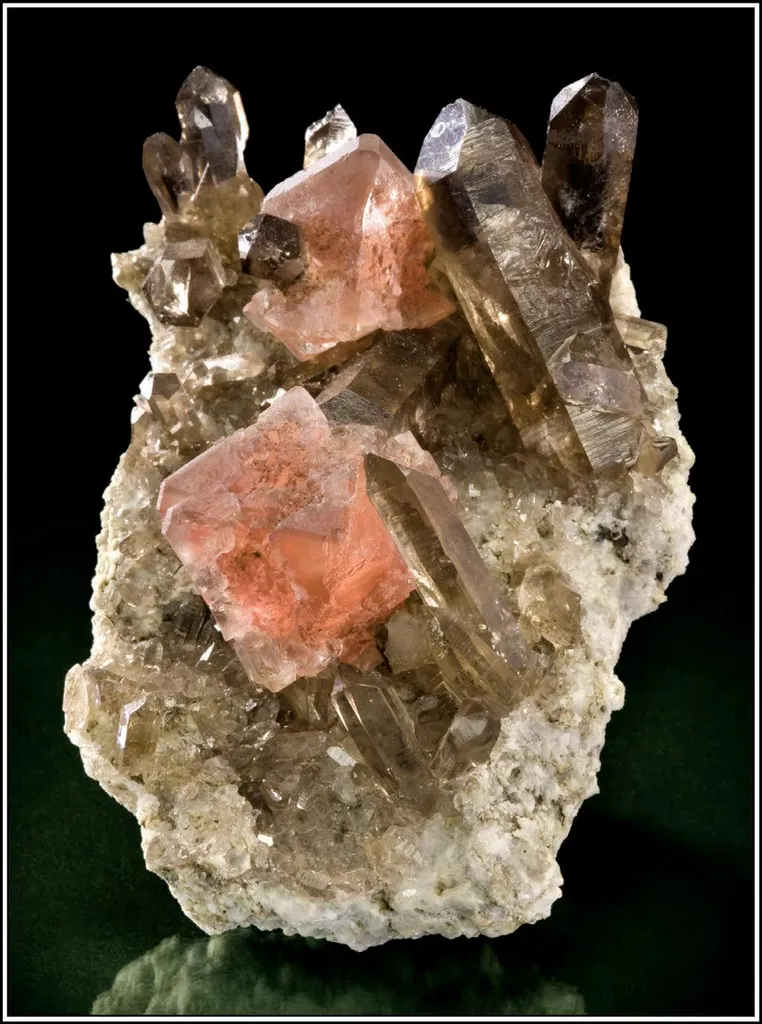 Fluorite, Smoky Quartz image