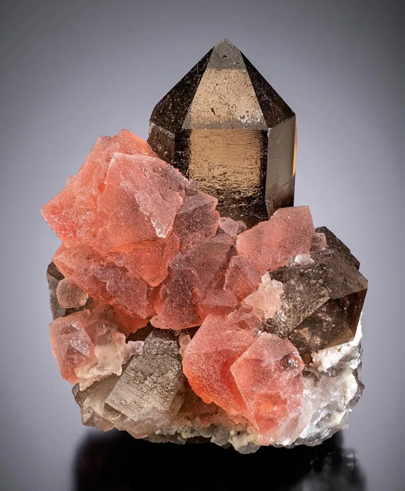 Fluorite, Smoky Quartz - image 1