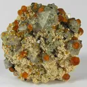 Fluorite, Spessartine - image 1