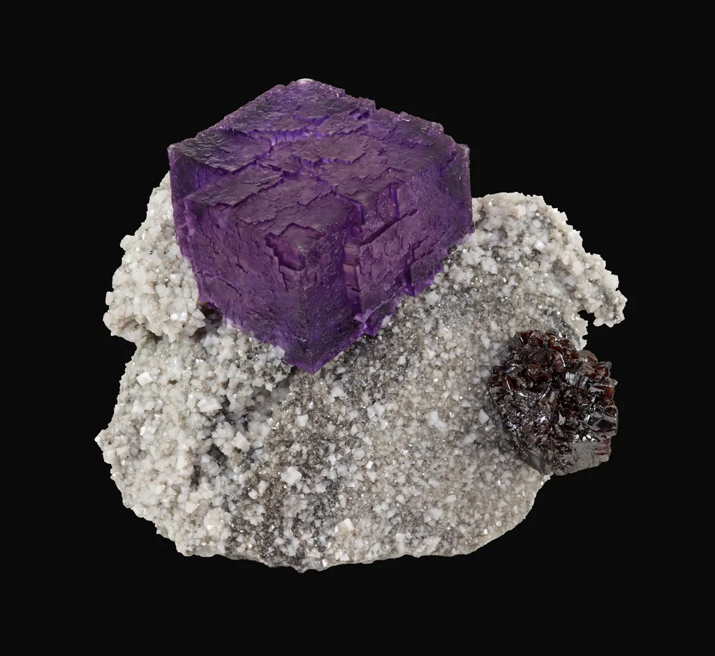 Fluorite, sphalerite and dolomite, USA, Tennessee, Elmwood Mine image