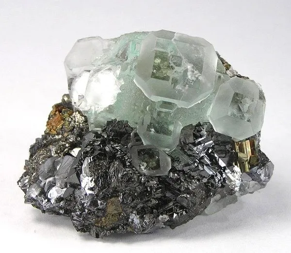 Fluorite, Sphalerite, Galena, Chalcopyrite - image 1