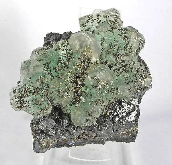Fluorite, Sphalerite, Pyrite image