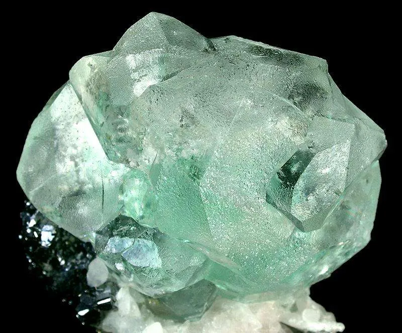 Fluorite (Spinel-Twinned) With Galena and Calcite - image 3