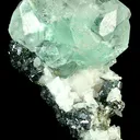 Fluorite (Spinel-Twinned) With Galena and Calcite - image 1