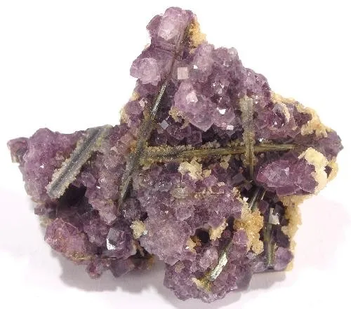 Fluorite, Stibnite image