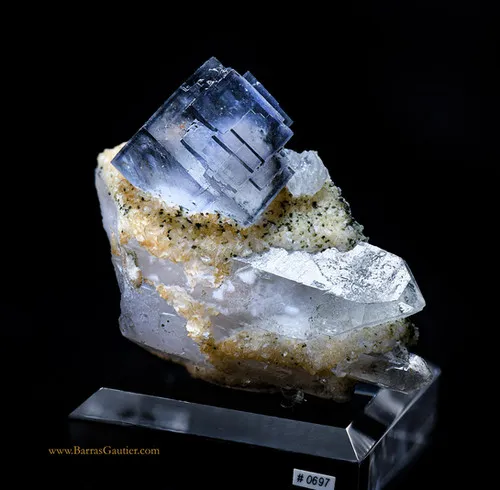 Fluorite sur Quartz image
