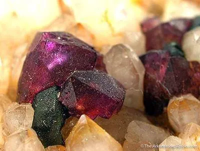 Fluorite (Tetrahexahedral) and Quartz - image 3