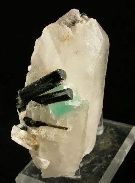 Fluorite, Tourmaline, Quartz - image 1
