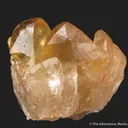 Fluorite (twinned) included by Cinnabar, with Pyrite - illustrated - image 4