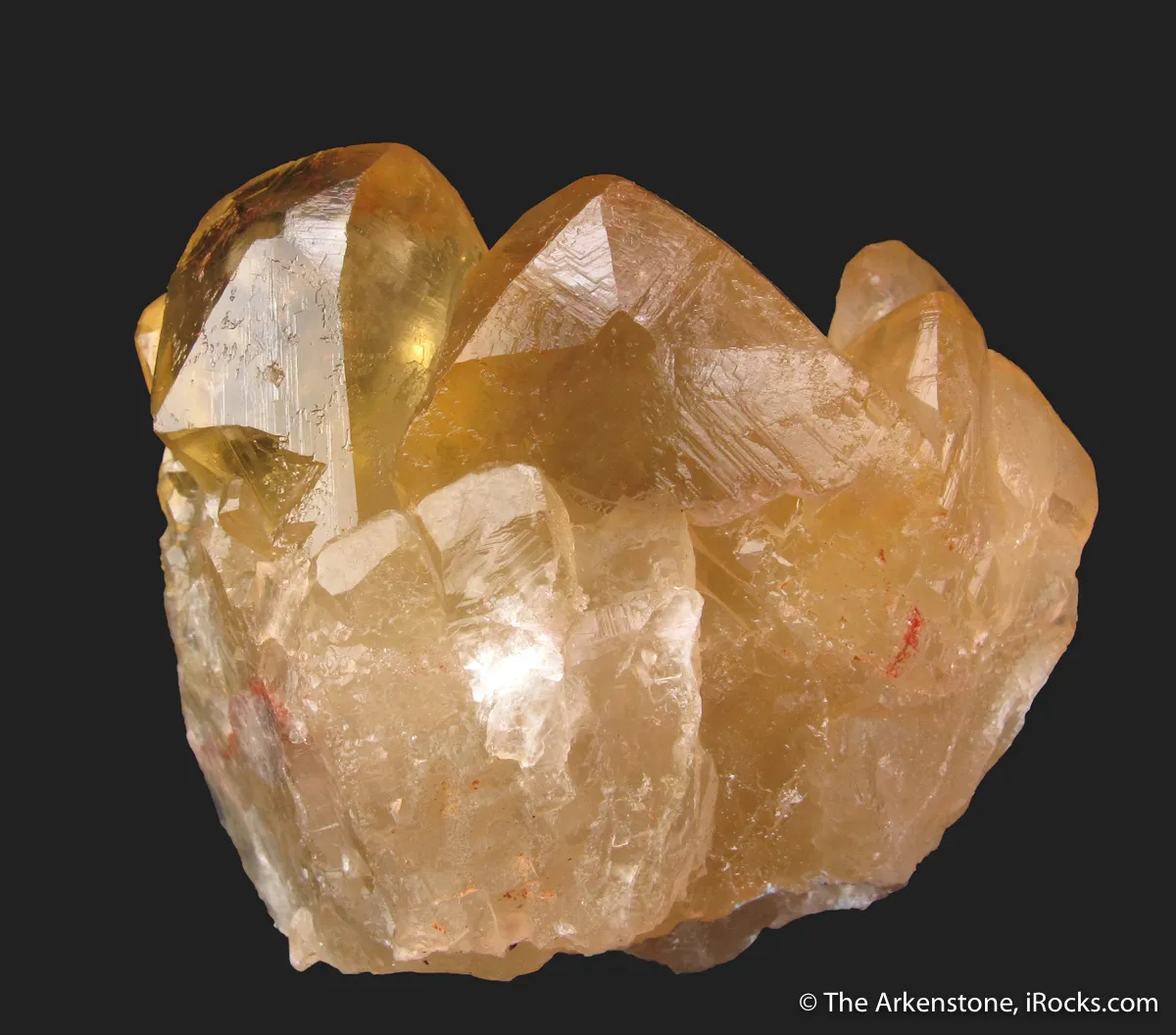 Fluorite (twinned) included by Cinnabar, with Pyrite - illustrated - image 4