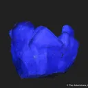 Fluorite (twinned) included by Cinnabar, with Pyrite - illustrated - image 7