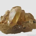 Fluorite (twinned) included by Cinnabar, with Pyrite - illustrated - image 1