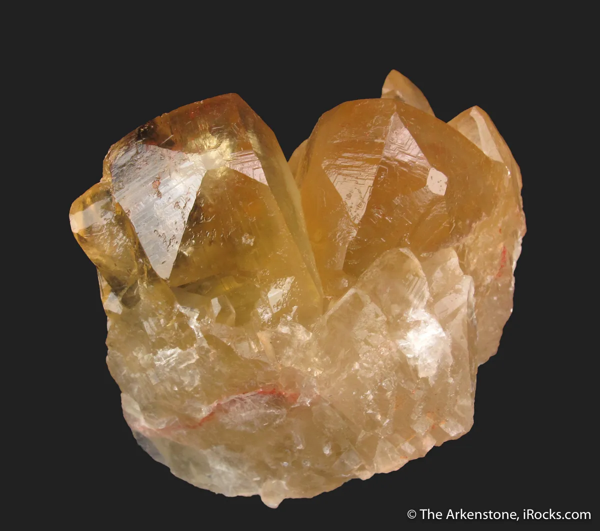 Fluorite (twinned) included by Cinnabar, with Pyrite - illustrated - image 1