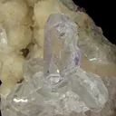 Fluorite (Twinned) on Calcite (Fluorescent) - image 3