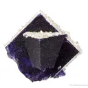 Fluorite (twinned) with Calcite - image 3
