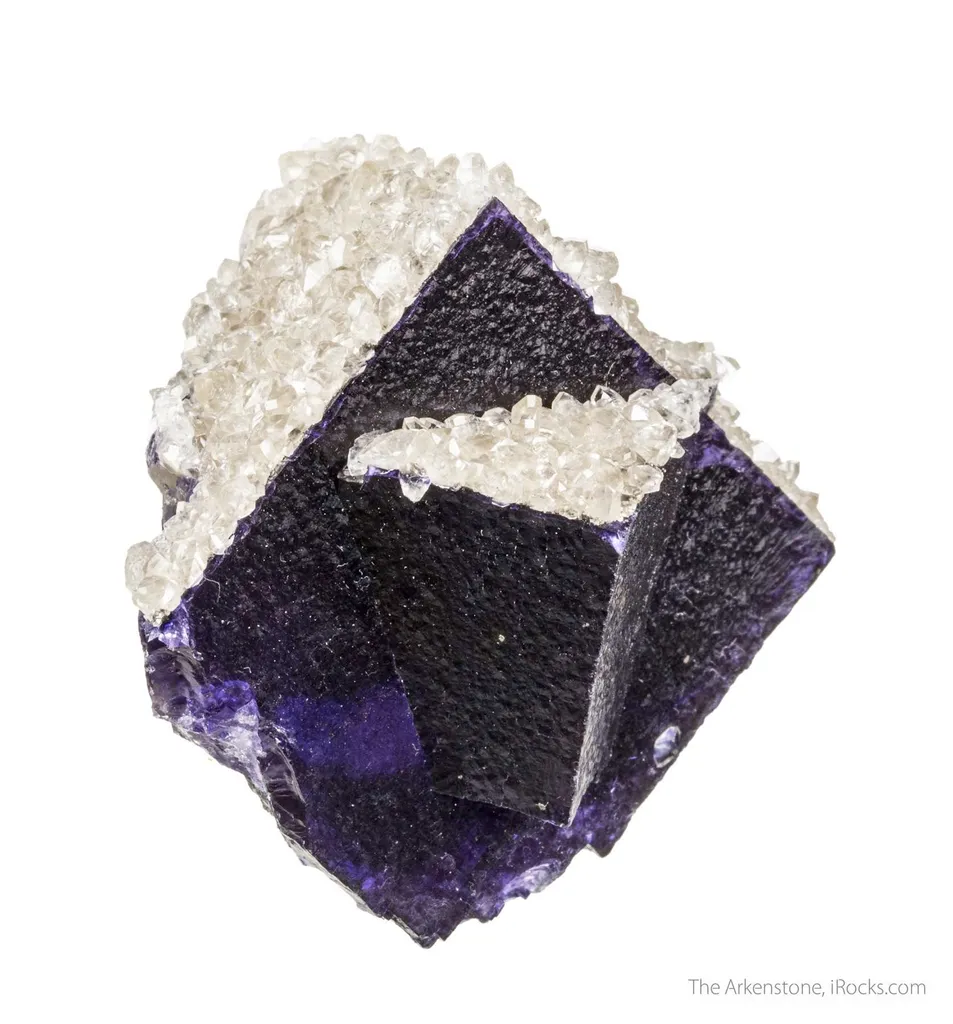 Fluorite (twinned) with Calcite image