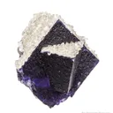 Fluorite (twinned) with Calcite - image 1