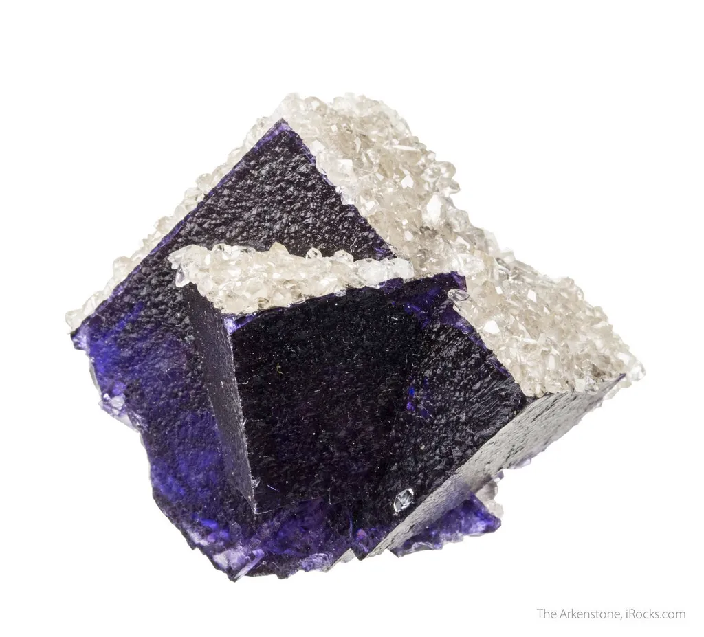 Fluorite (twinned) with Calcite - image 2