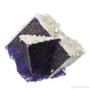 Fluorite (twinned) with Calcite - image 2