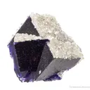 Fluorite (twinned) with Calcite - image 4