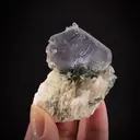Fluorite (twinned) with Hyalite Opal - image 2