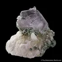 Fluorite (twinned) with Hyalite Opal - image 4