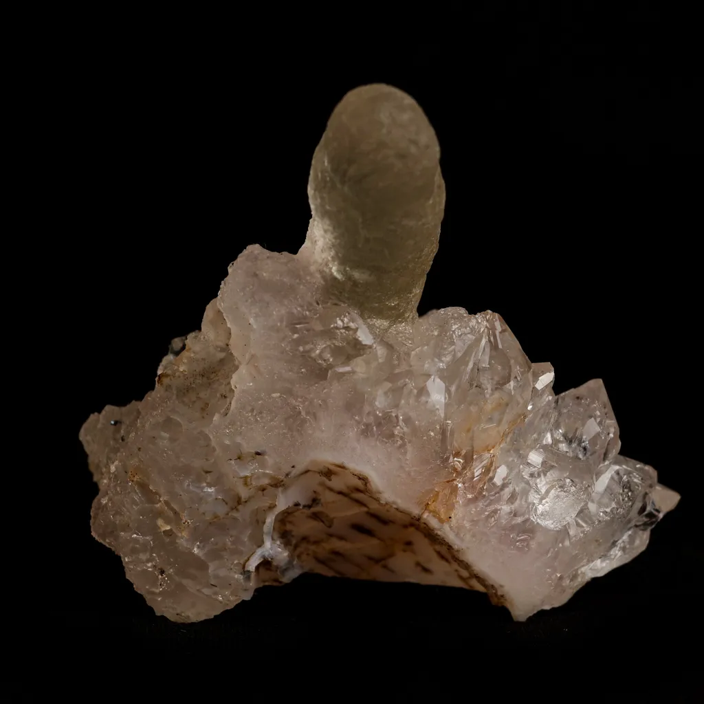 Fluorite (unusual Formation) on MM Quartz Natural Mineral Specimen - image 4