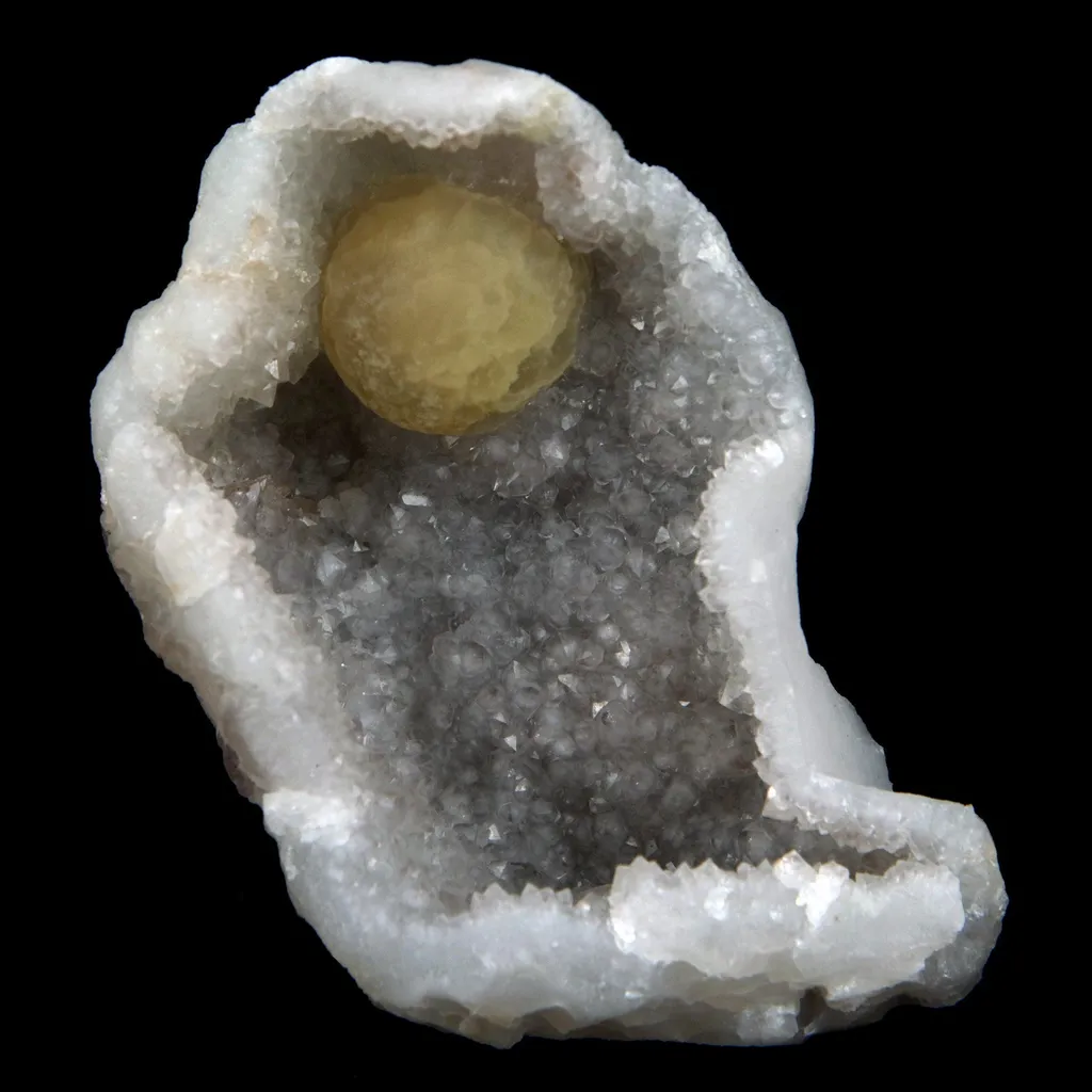 Fluorite (unusually spherical) on MM Quartz Natural Mineral Specimen image