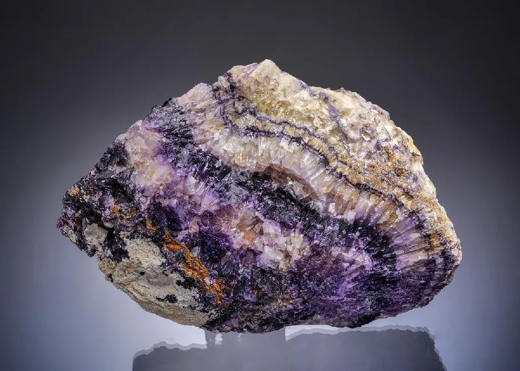 Fluorite var. Blue John image